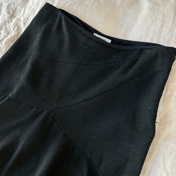 MOSCHINO Textured Flounce A Line Fit & Flare Pleated Skirt Size US 8 - Picture 3 of 9